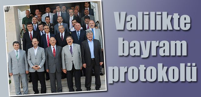 Valilikte bayram protokolü
