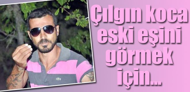 Eşini görmek için çatıya çıktı