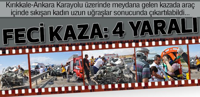Araca sıkışan avukatın eşi uzun uğraşlar sonucunda çıkartıldı