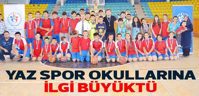 Yaz spor okullarına ilgi büyüktü