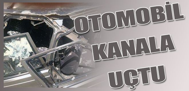 Otomobil kanala uçtu: 1 ölü 3 yaralı