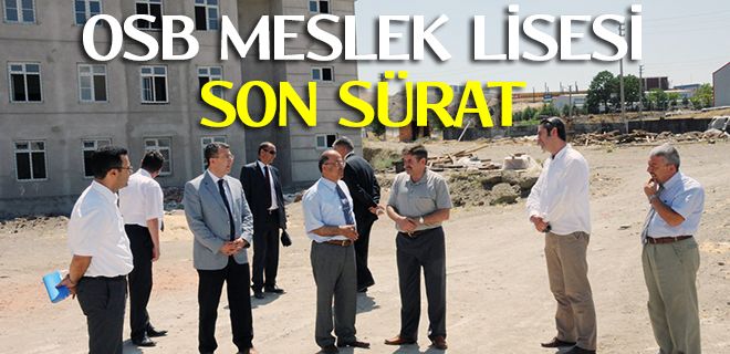 OSB Meslek Lisesi tam gaz devam ediyor