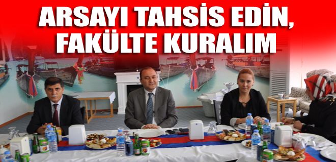 Arsayı tahsis edin, fakülte kuralım