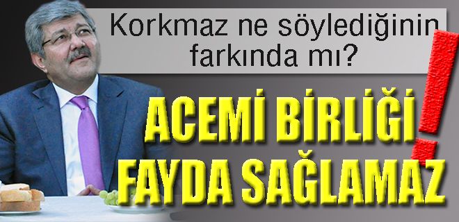 Acemi Birliği fayda sağlamaz