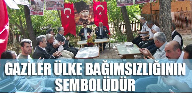 Gaziler ülke bağımsızlığı simgesidir