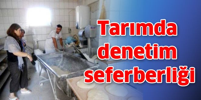 Tarımda denetim seferberliği