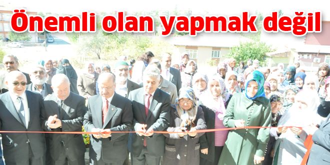 Önemli olan yapmak değil yaşatmak