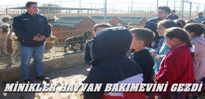 Minikler hayvan bakımevini gezdi