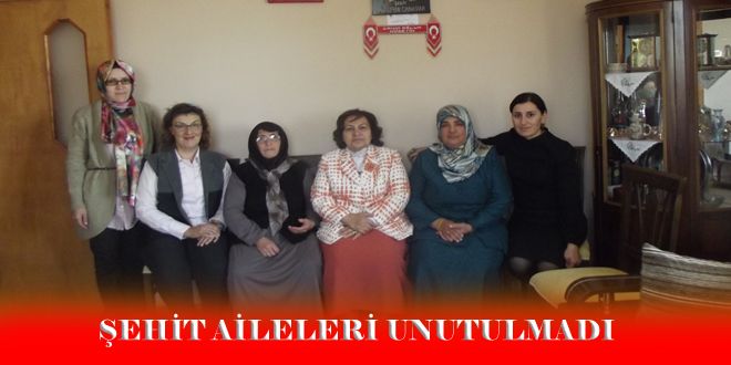 Bayramda şehit aileleri unutulmadı