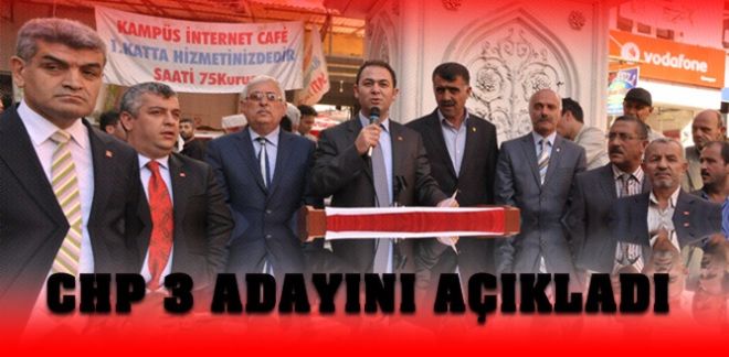 CHP adaylarını açıkladı