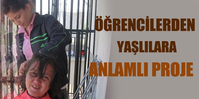 Yaşlılara saç bakımı yaptılar