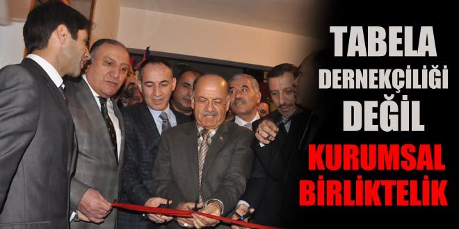 Tabela dernekçiliği değil  Kurumsal birliktelik