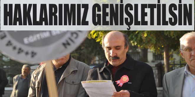 Eğitim emekçilerinin hakları genişletilsin