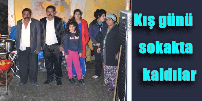 Kış soğunda sokakta kaldılar