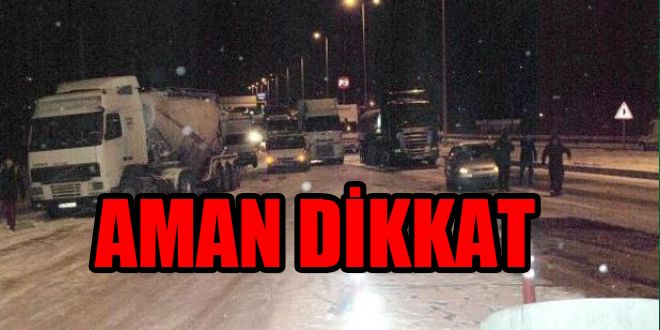 Buzlu yollara dikkat!