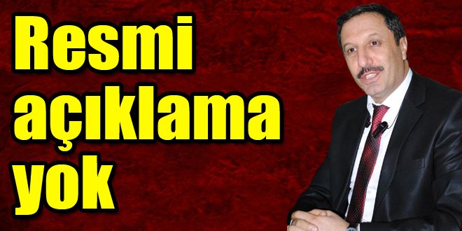 Resmi açıklama yok