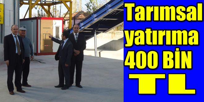 Tarımsal yatırıma 400 bin TL hibe 