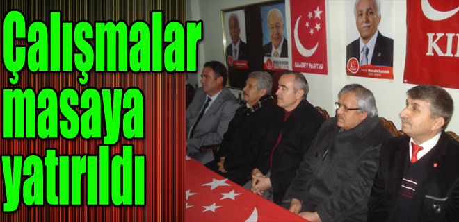 Seçim çalışmaları masaya yatırıldı