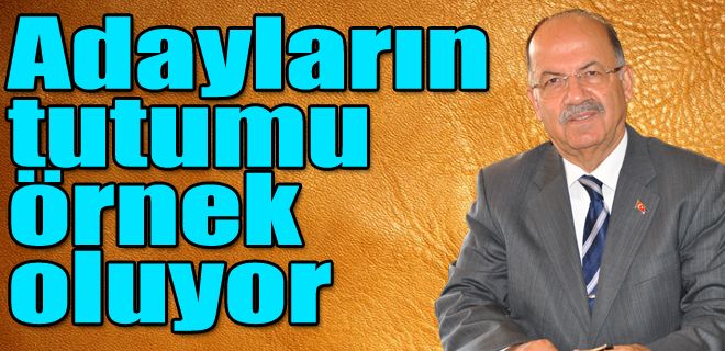 Adayların tutumu örnek oluyor 