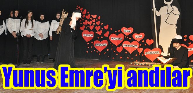 Yunus Emre`yi andılar