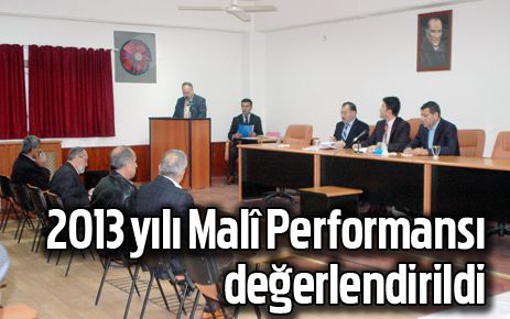 2013 mali performansı değerlendirildi