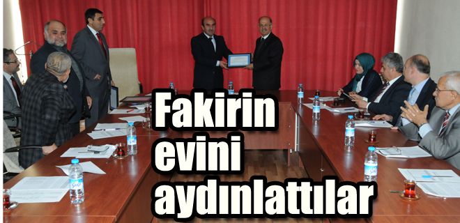 Fakirin evini aydınlattılar 