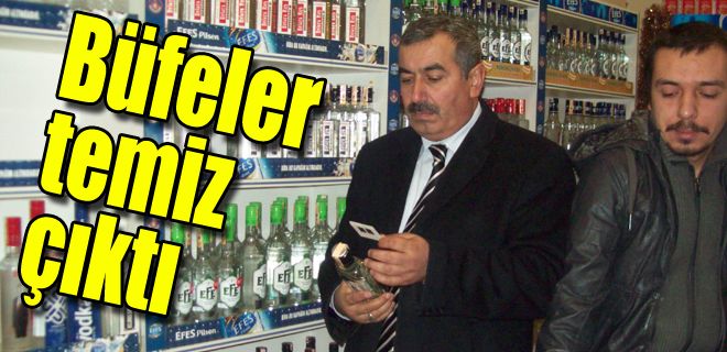 Büfeler temiz çıktı
