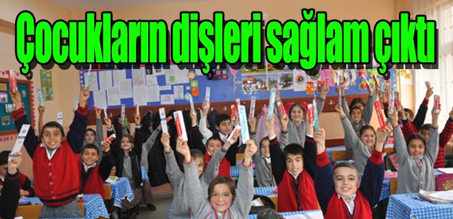 Çocukların dişleri temiz çıktı