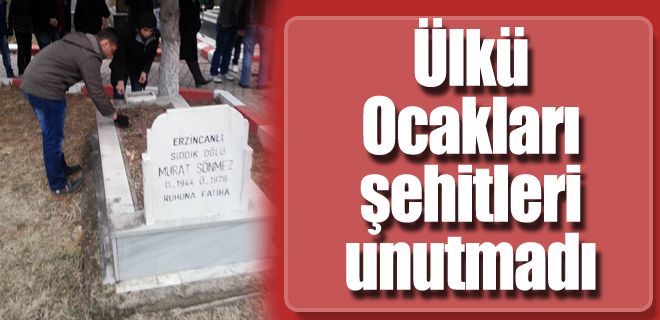 Ülkü ocakları şehitleri unutmadı