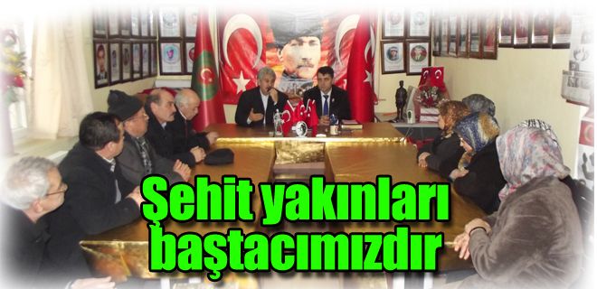 Şehit yakınları ve gazilerimiz Bizim baş tacımız