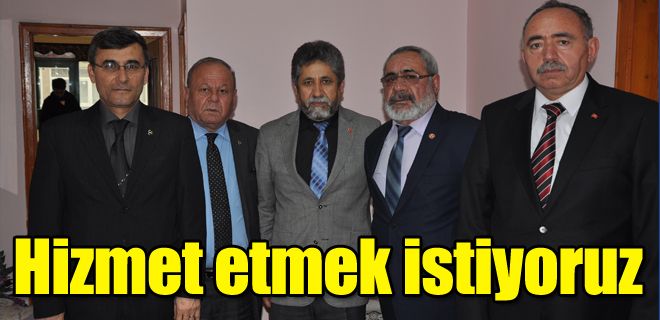 Hizmet etmek istiyoruz