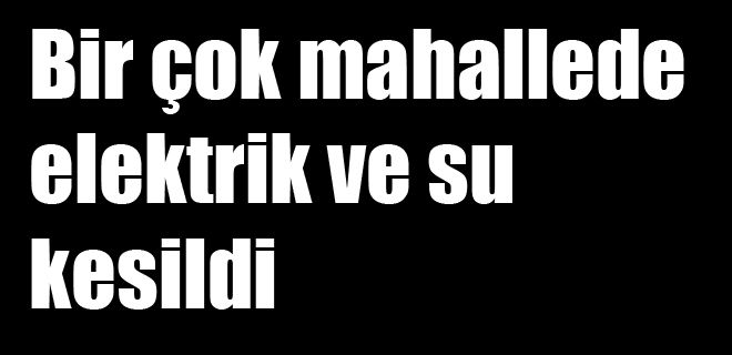 Mahallelerde kesinti