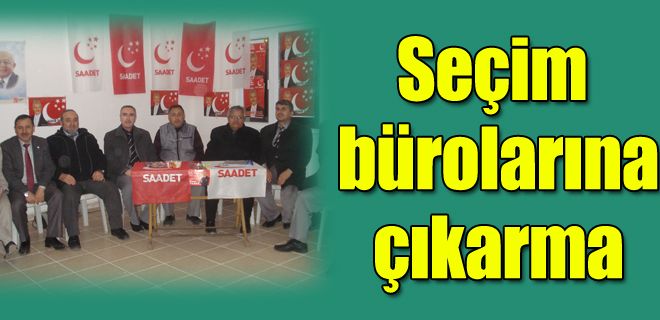 Seçim bürolarına ziyaret 