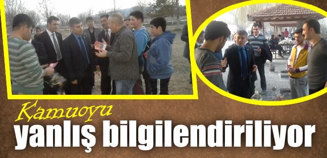 Kamuoyunu yanlış bilgilendiriyorlar