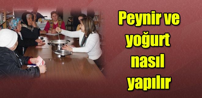 Peynir ve yoğurt yapma eğitimi