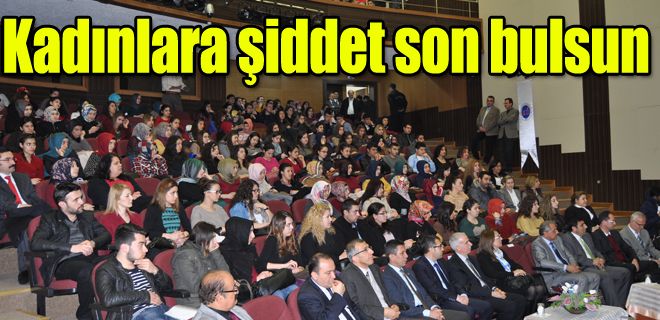Kadına yönelik şiddet son bulsun 