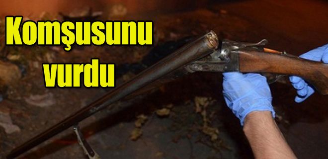 Komşusuna mermi yağdırdı