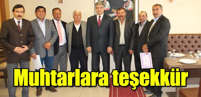 İl genellere ve muhtarlara teşekkür 