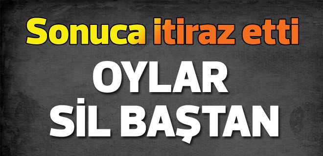 Oylar yeniden sayılıyor