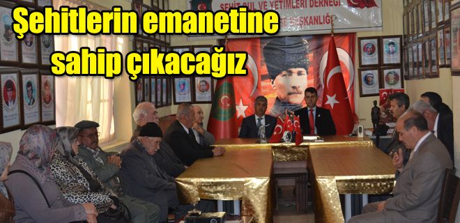 Şehitlerin emanetine sahip çıkacağız