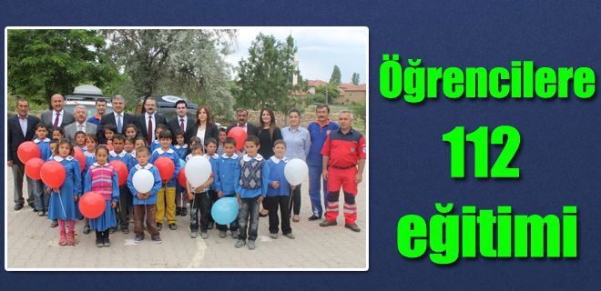 Öğrencilere 112 eğitimi verildi