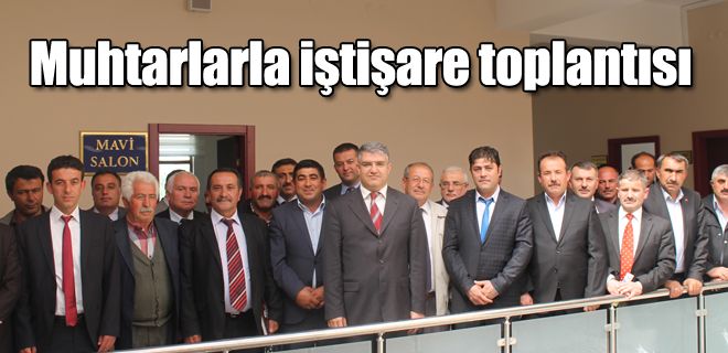 Muhtarlara bilgilendirme toplantısı