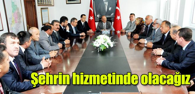 Şehrin hizmetinde olacağız