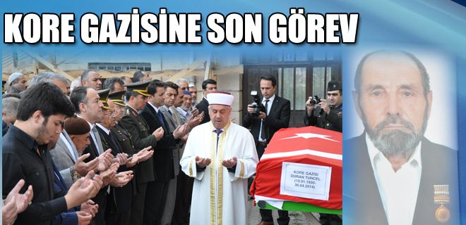 Kore gazisi son yolculuğuna uğurlandı 