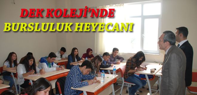 Dek Kolejinde bursluluk heyecanı