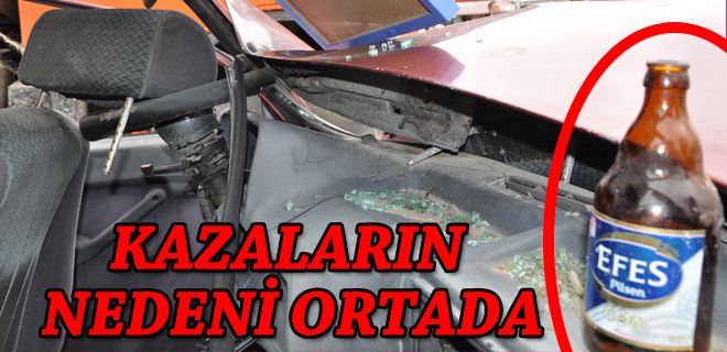 Kazaların sebebi ortada
