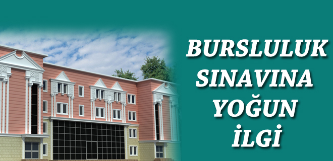 Periyot Koleji bursluluk sınavına yoğun ilgi