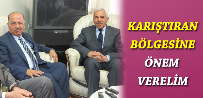 Karıştıran bölgesine sahip çıkmalıyız 