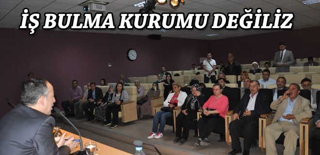Belediye iş bulma kurumu değil