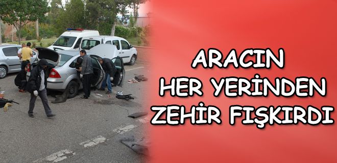 Eroin aracına baskın